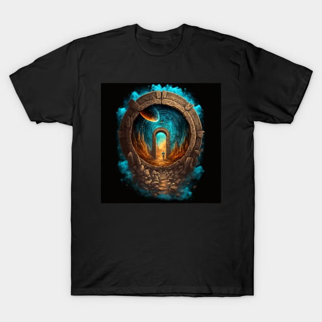 Portal to another dimension T-Shirt by Buff Geeks Art